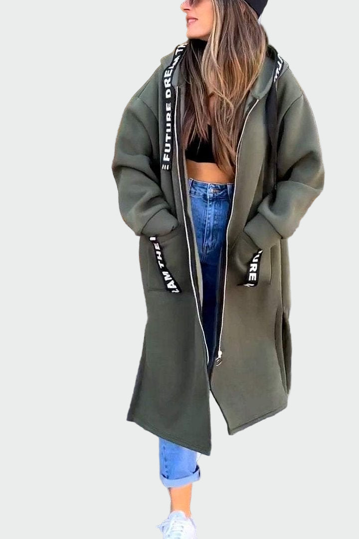 Dlhý Kabát s Kapucňou