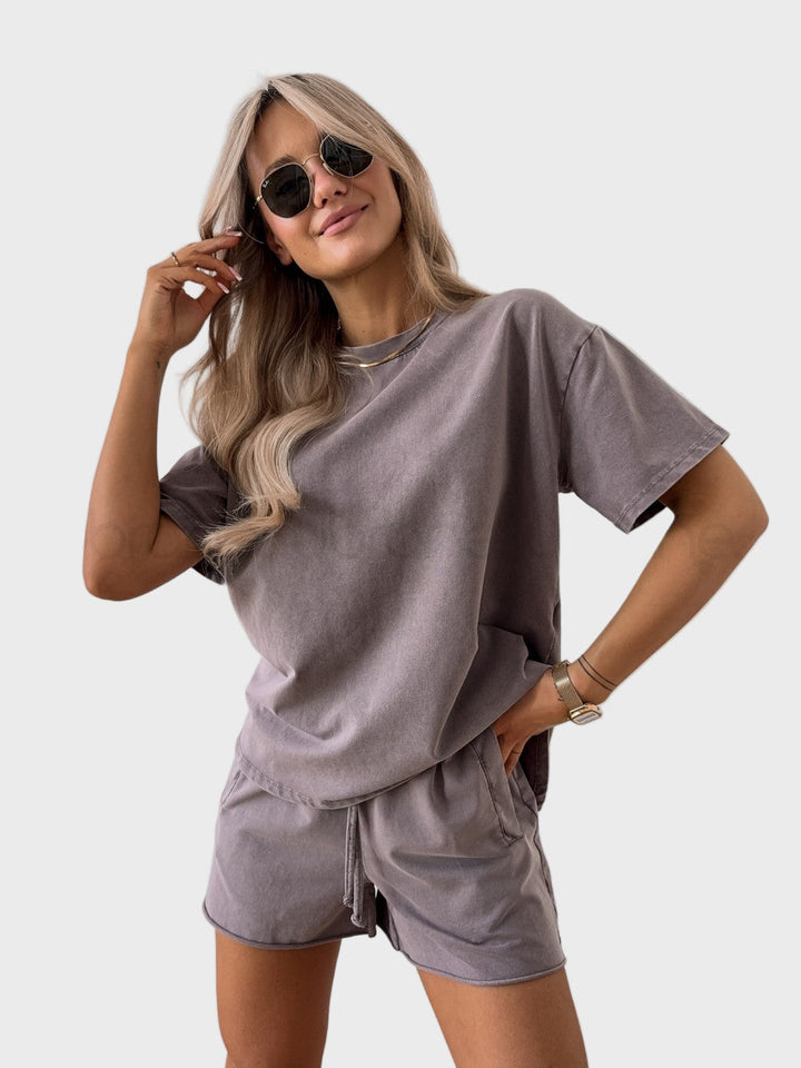 Dvojfarebný Bavlnený Set 2 Častí