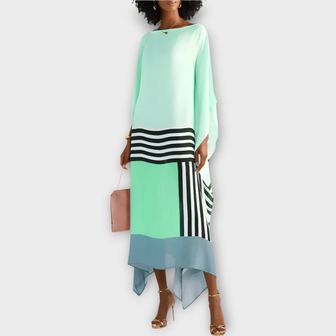 Kaftan s lineárnym vzorom
