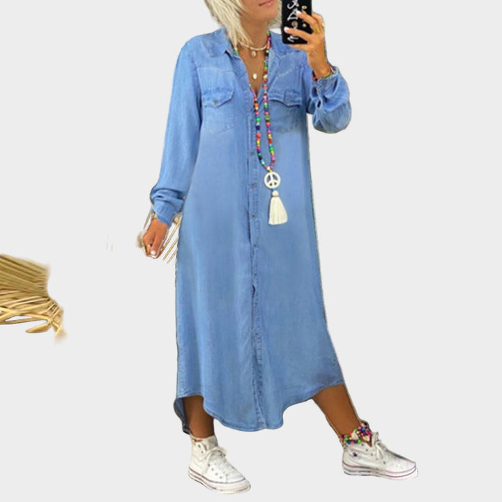 Dlhé džínsy maxi šaty