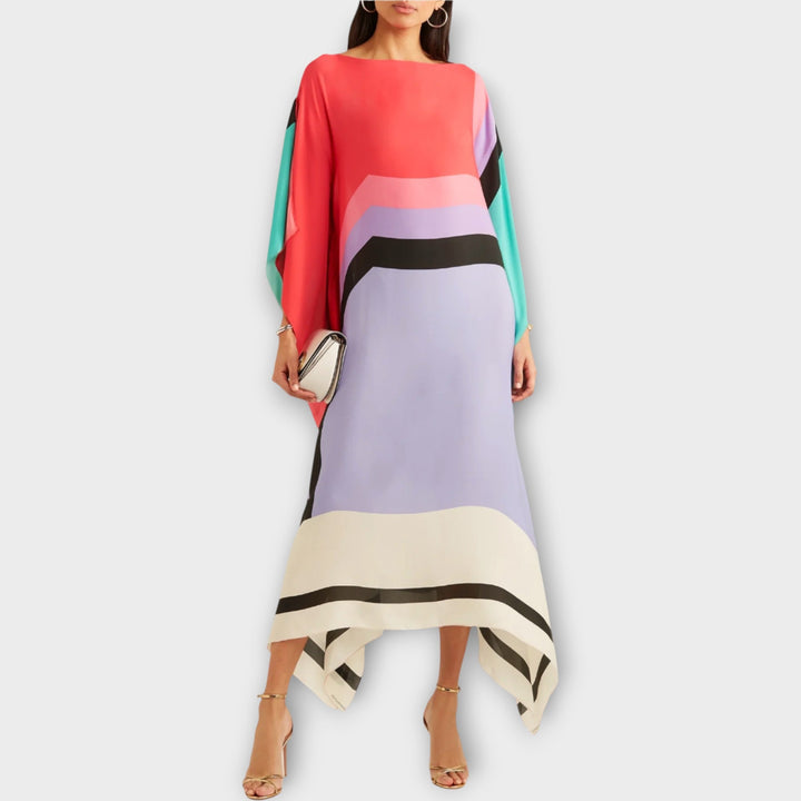 Kaftan s lineárnym vzorom