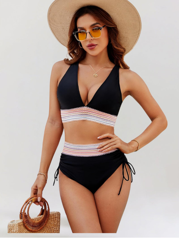 Bikini set s podporným systémom pre brucho a vysokým pásom