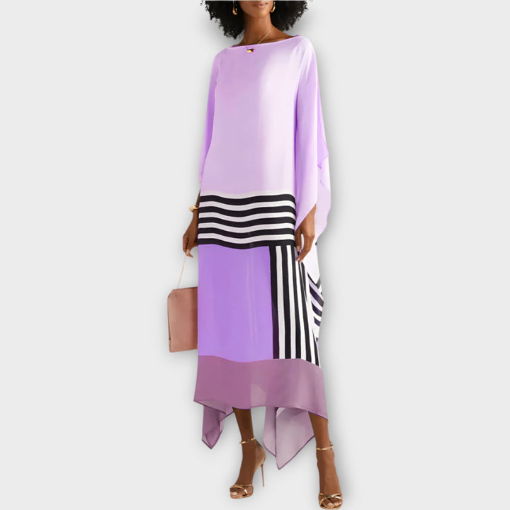 Kaftan s lineárnym vzorom