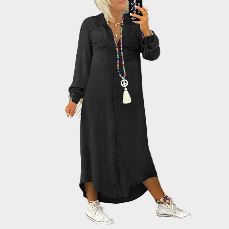 Dlhé džínsy maxi šaty