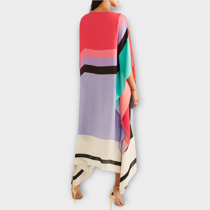 Kaftan s lineárnym vzorom