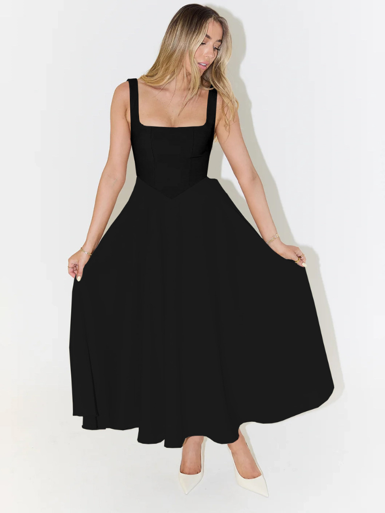Elegantné Midi Šaty s Romantickým Strihom