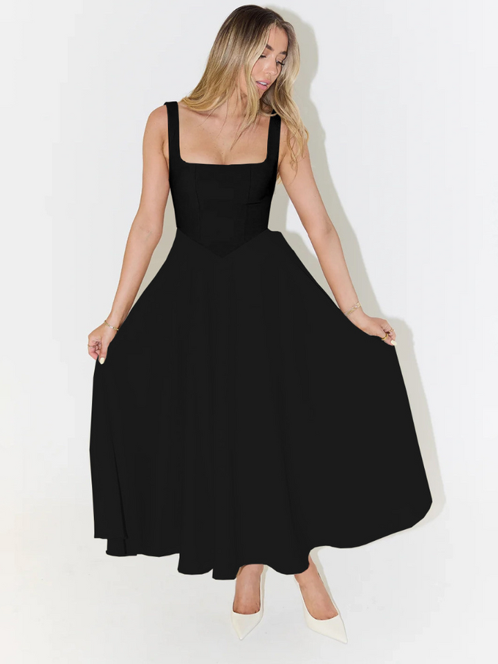 Elegantné Midi Šaty s Romantickým Strihom