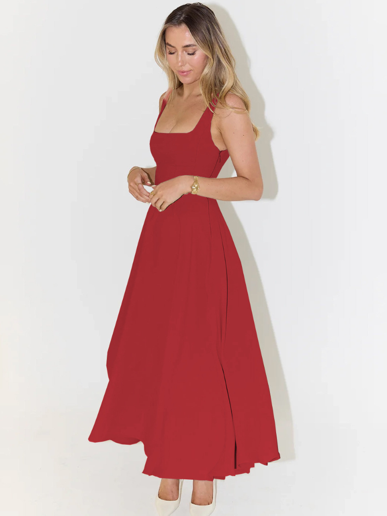 Elegantné Midi Šaty s Romantickým Strihom