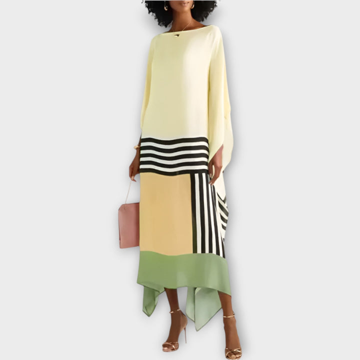 Kaftan s lineárnym vzorom