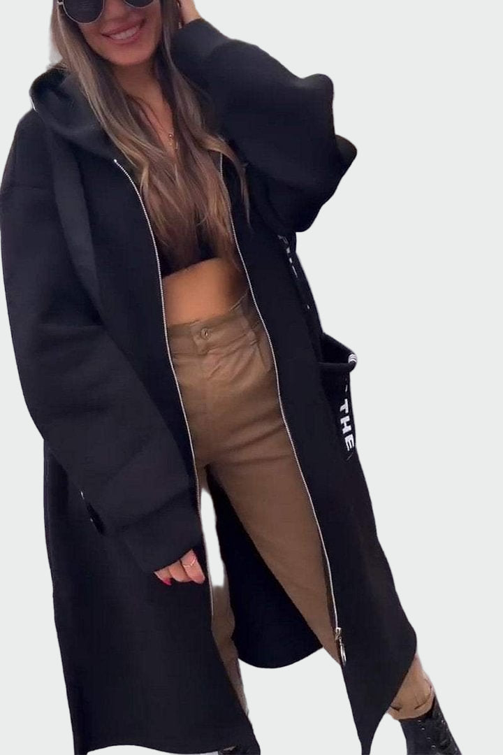 Dlhý Kabát s Kapucňou