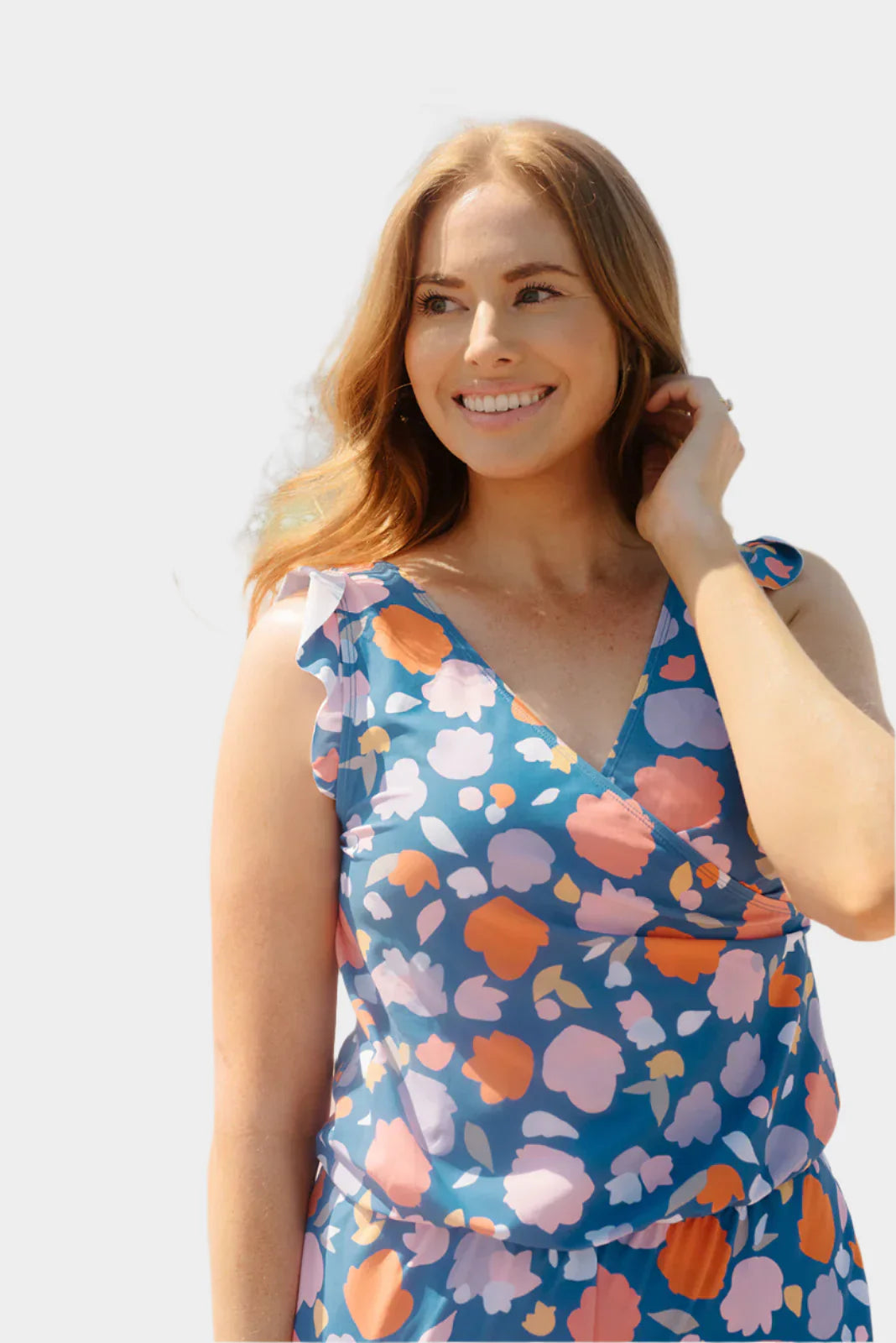 Plavky s Volánmi a Podporou Prsníka