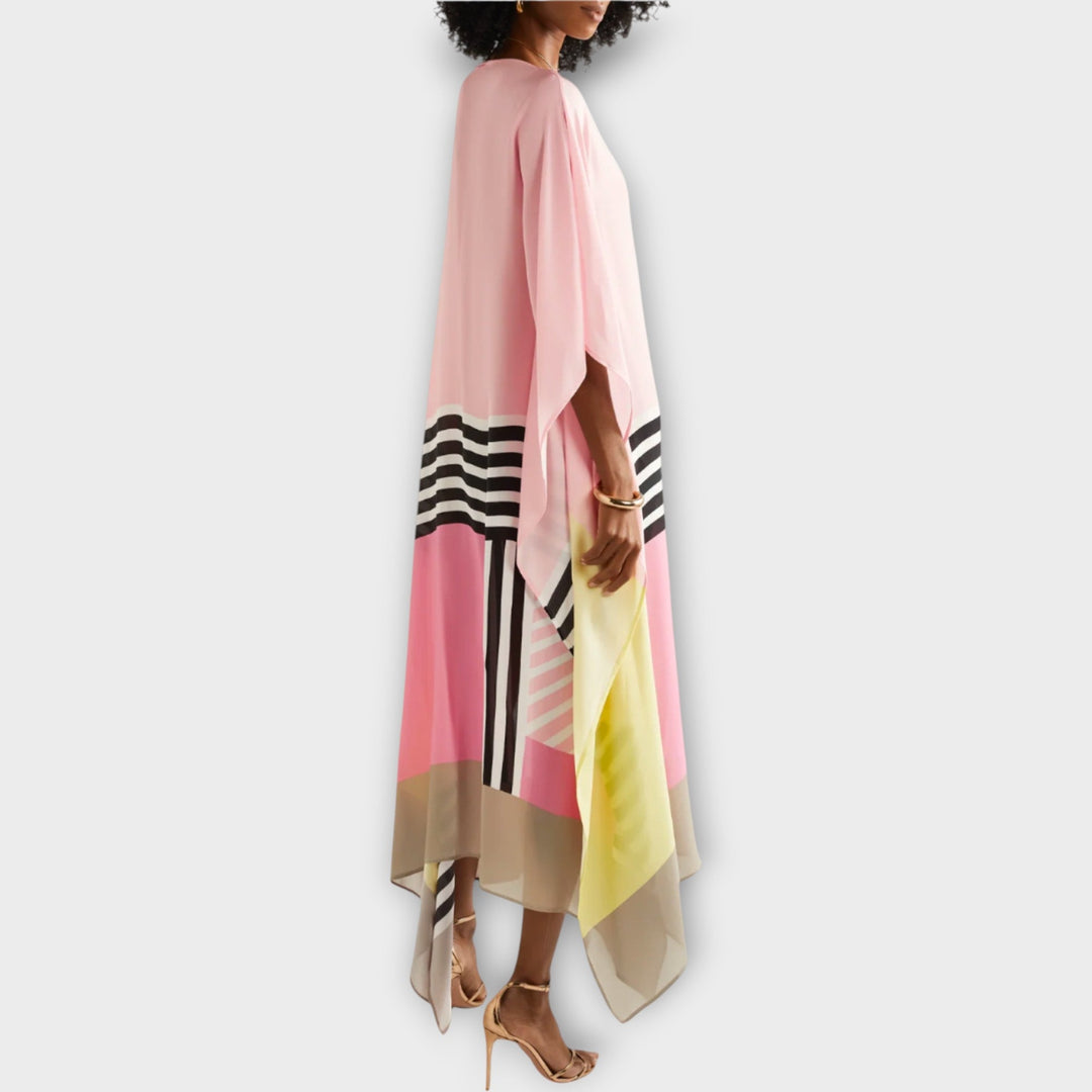 Kaftan s lineárnym vzorom