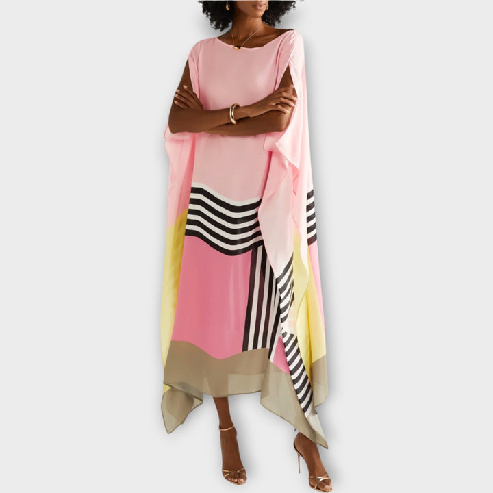 Kaftan s lineárnym vzorom