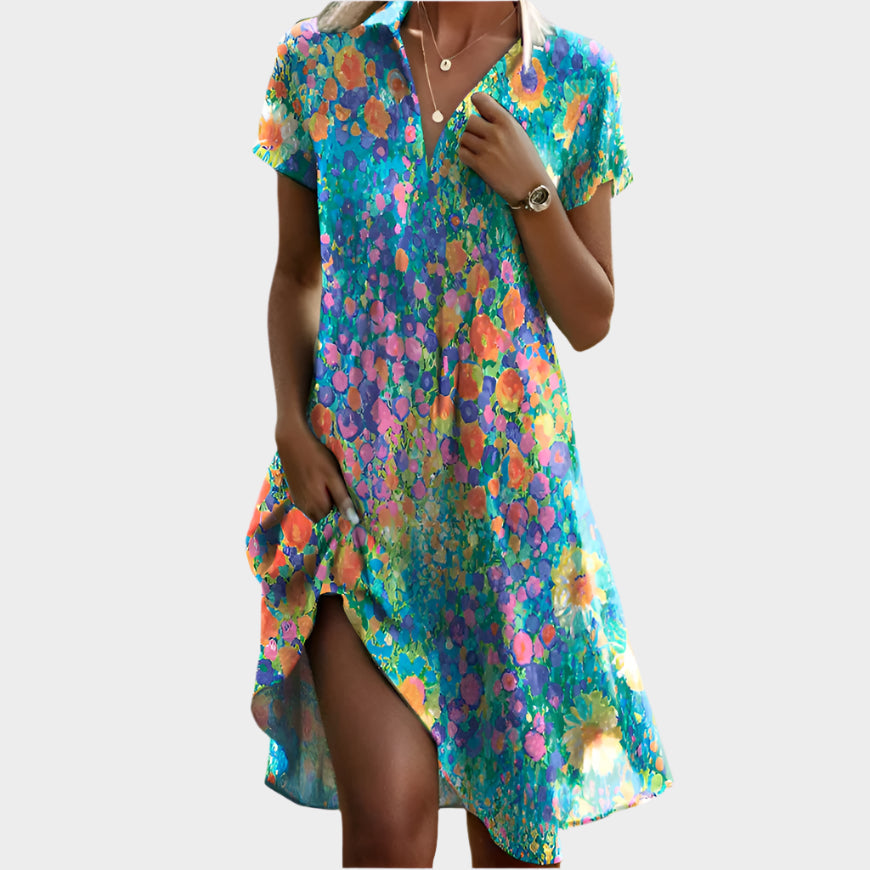 Vintage Boho s V- výstrihom