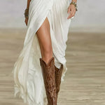 Lucía – Vestido camisero boho con aire western - Chloe Léa