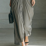 Isabela – Vestido camisero maxi de elegancia fluida - Chloe Léa