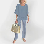 Conjunto elegante con blusa cómoda y pantalones - Chloe Léa