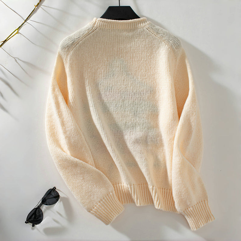 Pohodlný pletený vianočný sveter