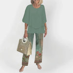 Conjunto elegante con blusa cómoda y pantalones - Chloe Léa