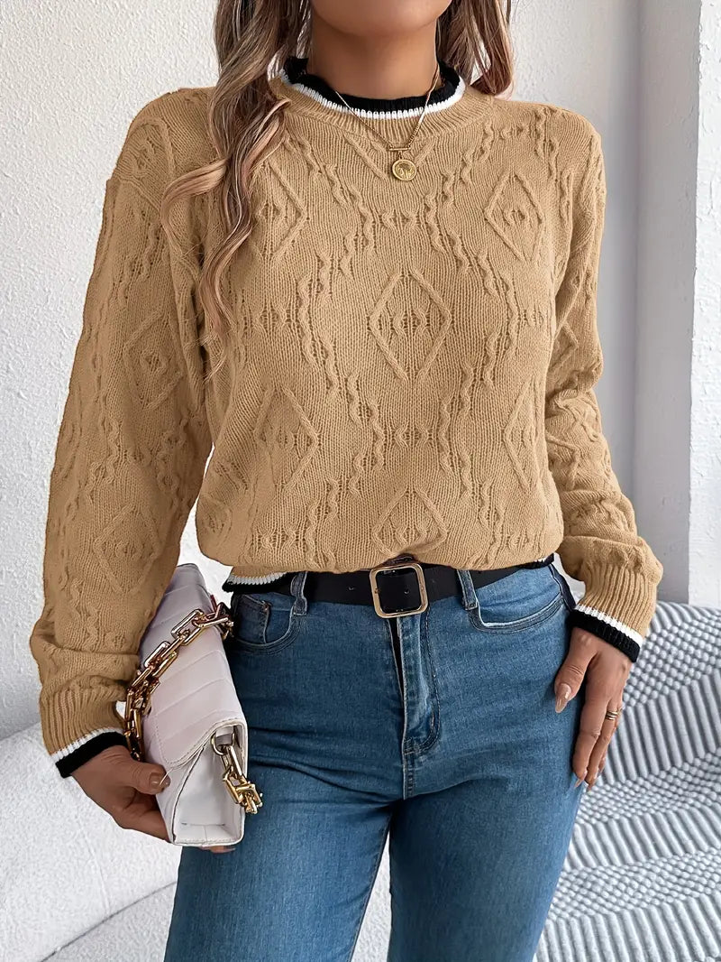 Verity - Elegantný pruhovaný sveter