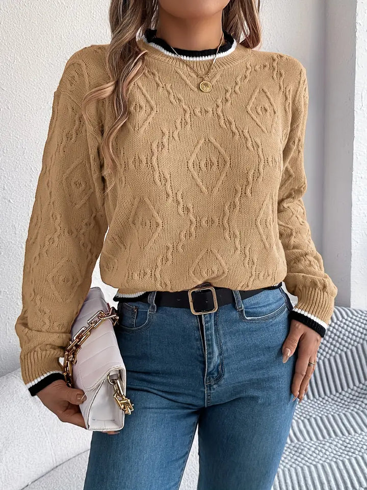 Verity - Elegantný pruhovaný sveter