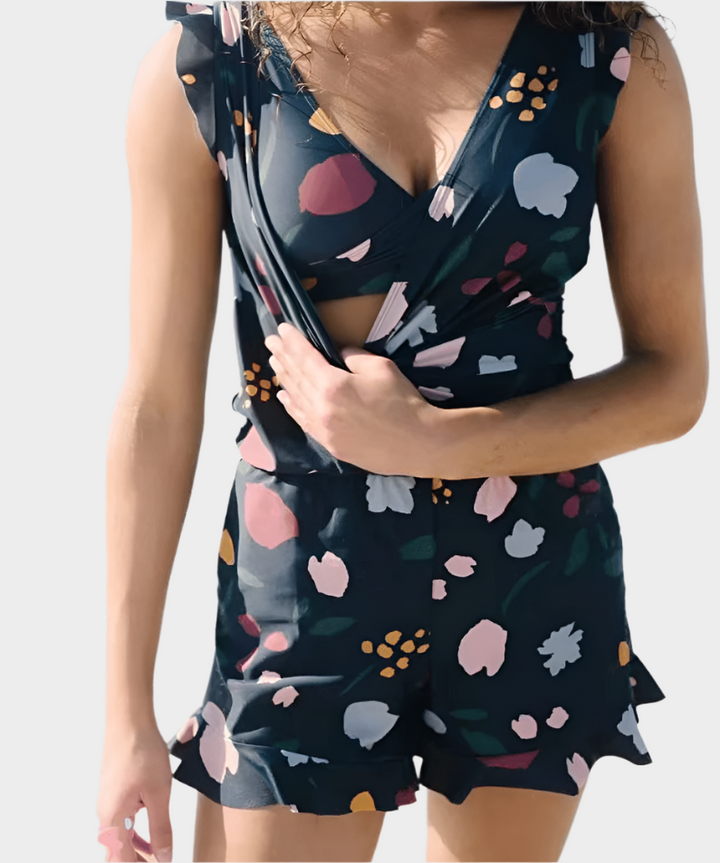 Plavky s Volánmi a Podporou Prsníka