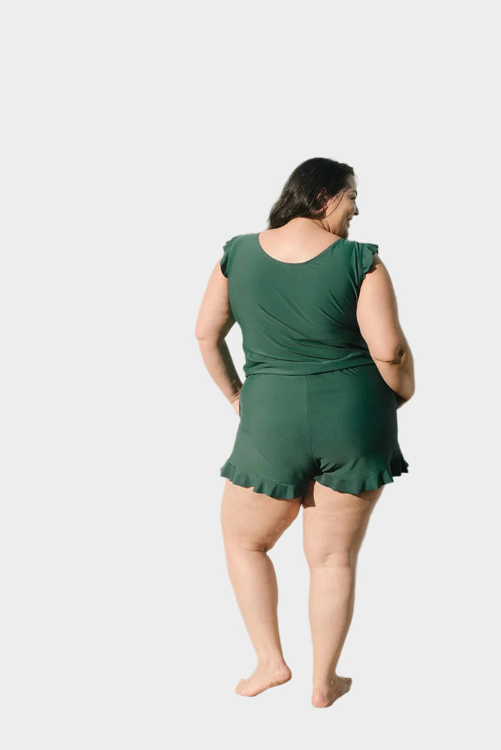 Plavky s Volánmi a Podporou Prsníka