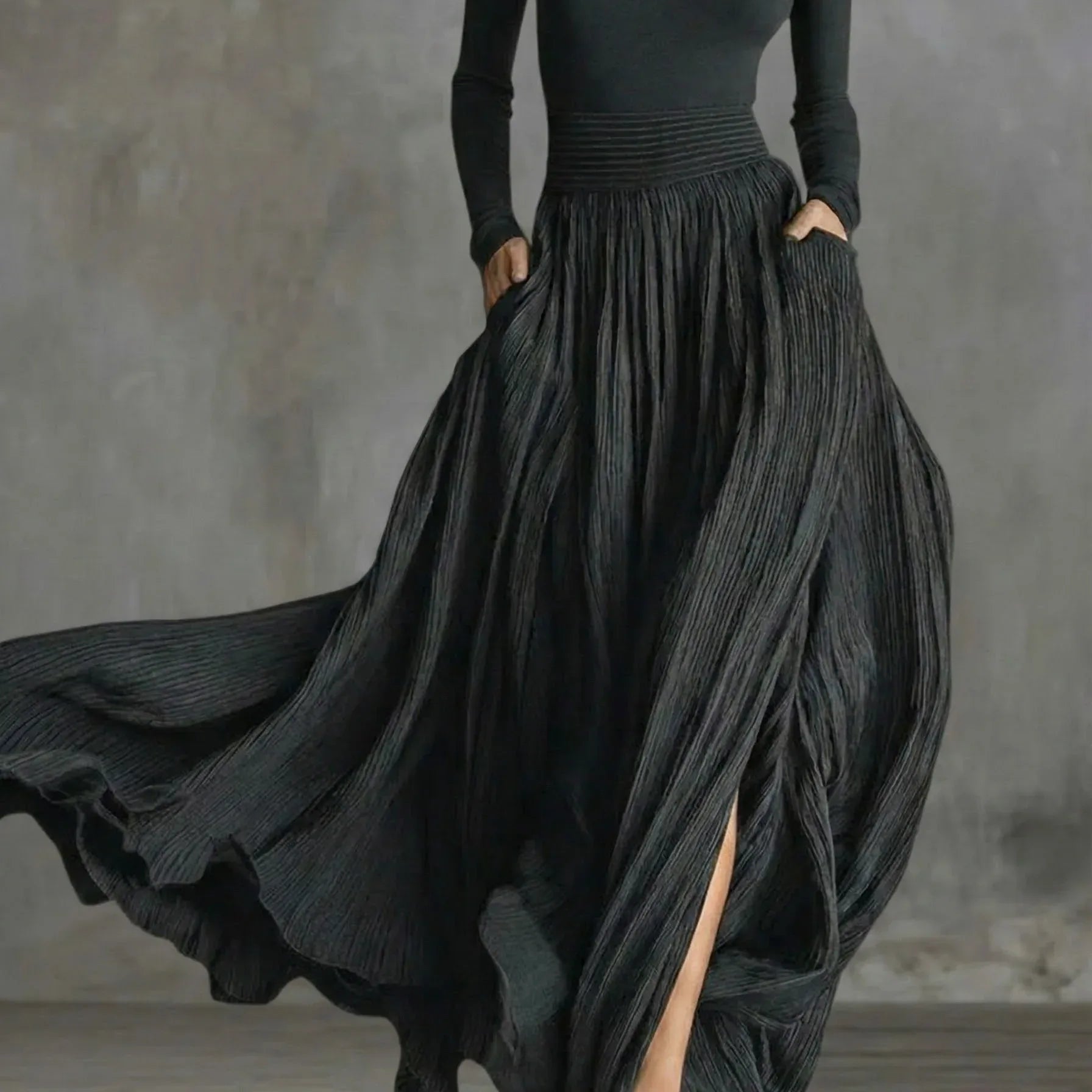 Carmen – Vestido Largo Plisado de Noche - Chloe Léa