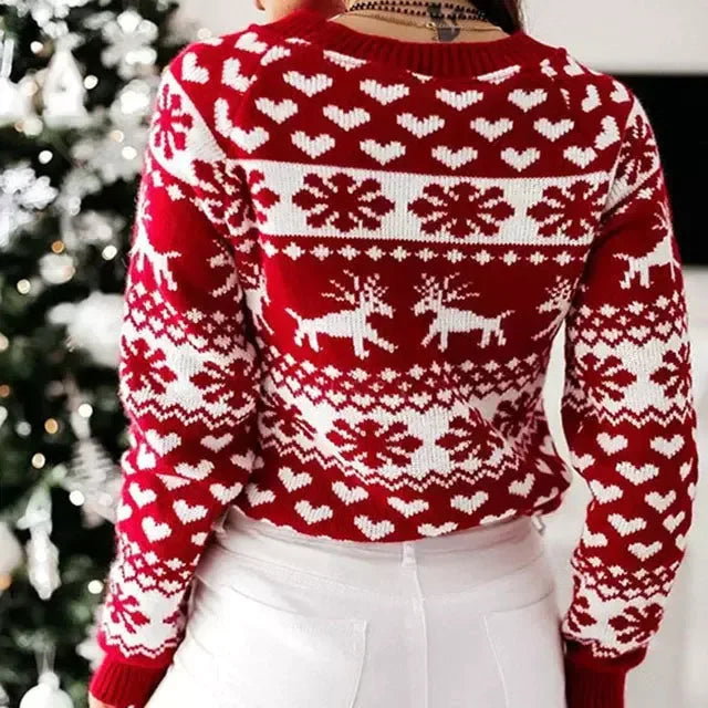 Suéter de punto casual navideño - Chloe Léa