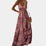 Vestido Boho con Tirantes Finos y Escote en V - Chloe Léa