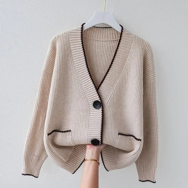 Štýlové Oversized Pletené Vesta