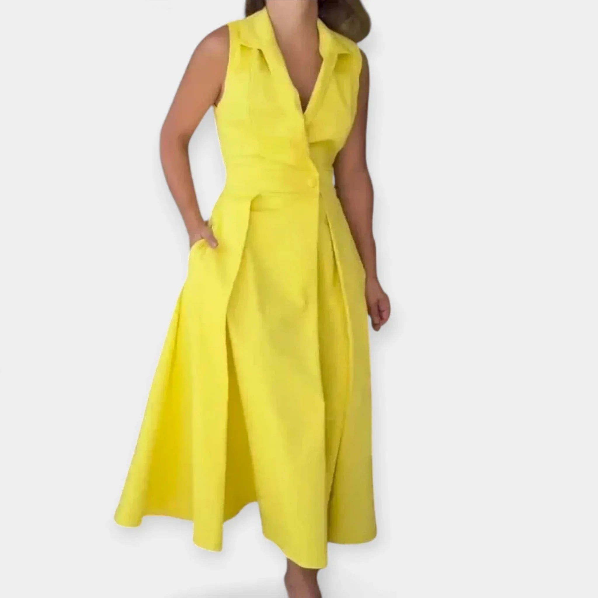 Vestido Midi con Cuello - Chloe Léa