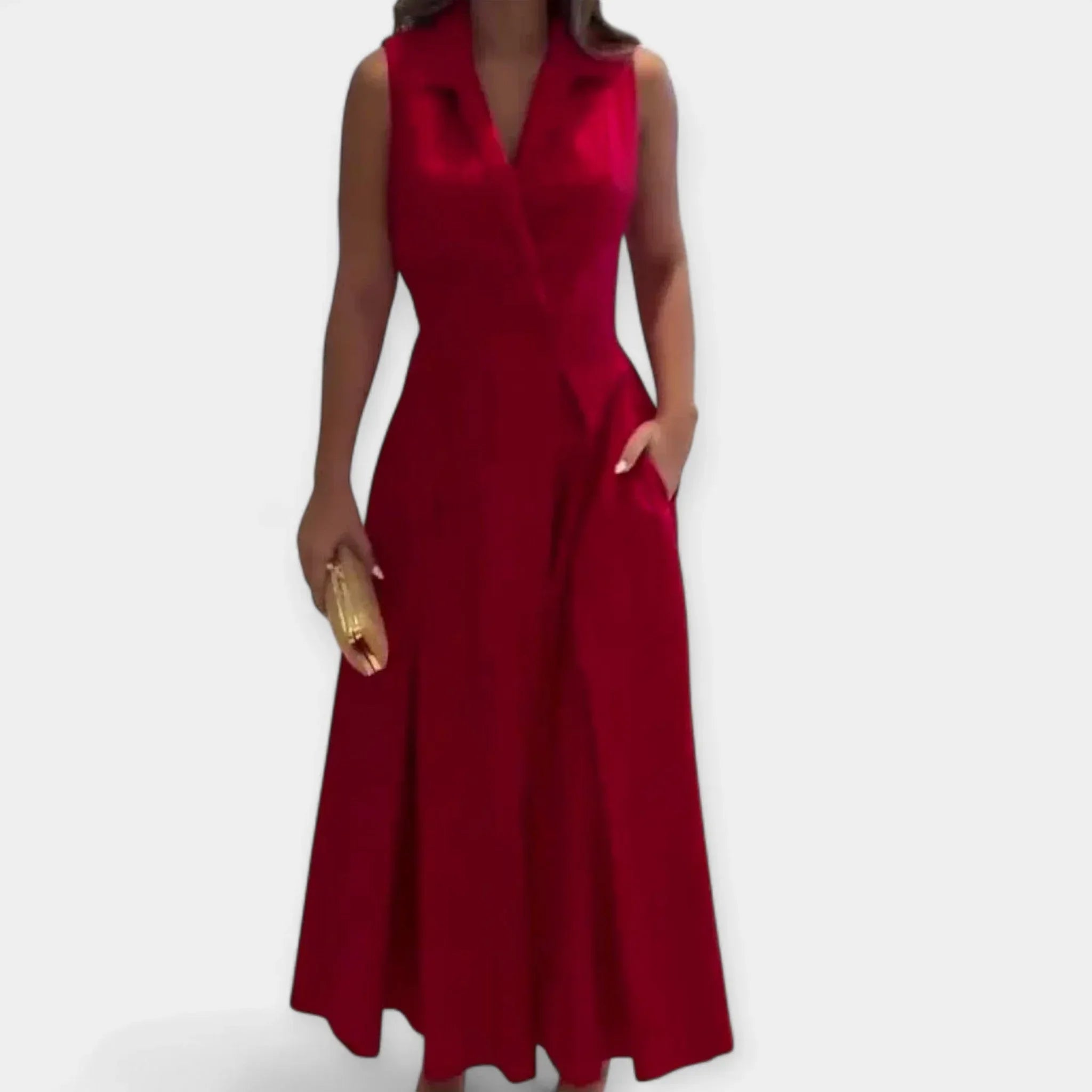 Vestido Midi con Cuello - Chloe Léa