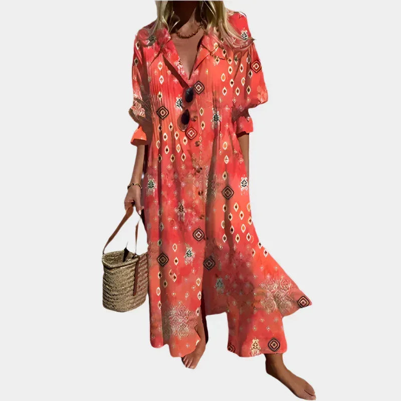 Vestido Boho de Aire con Mangas de Globo - Chloe Léa