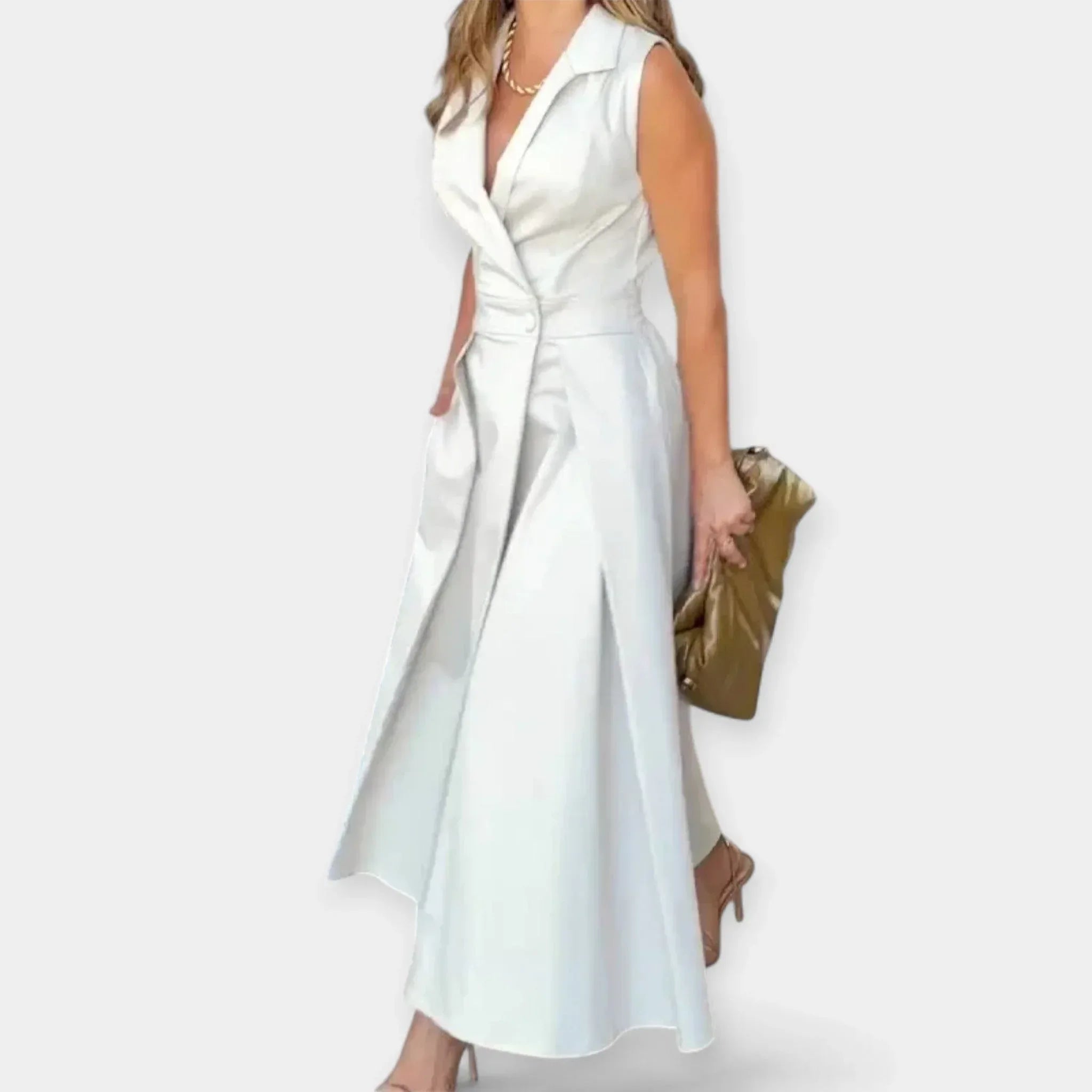 Vestido Midi con Cuello - Chloe Léa