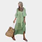 Vestido geométrico aéreo - Chloe Léa