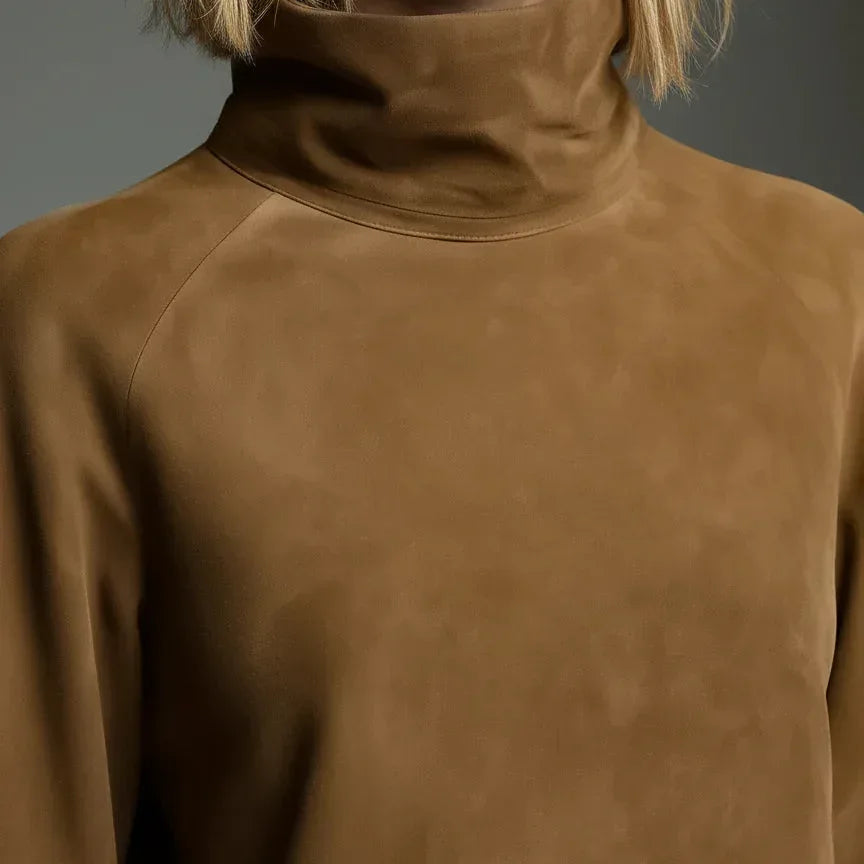 Elena – El Vestido de Ante con Estilo y Confort - Chloe Léa