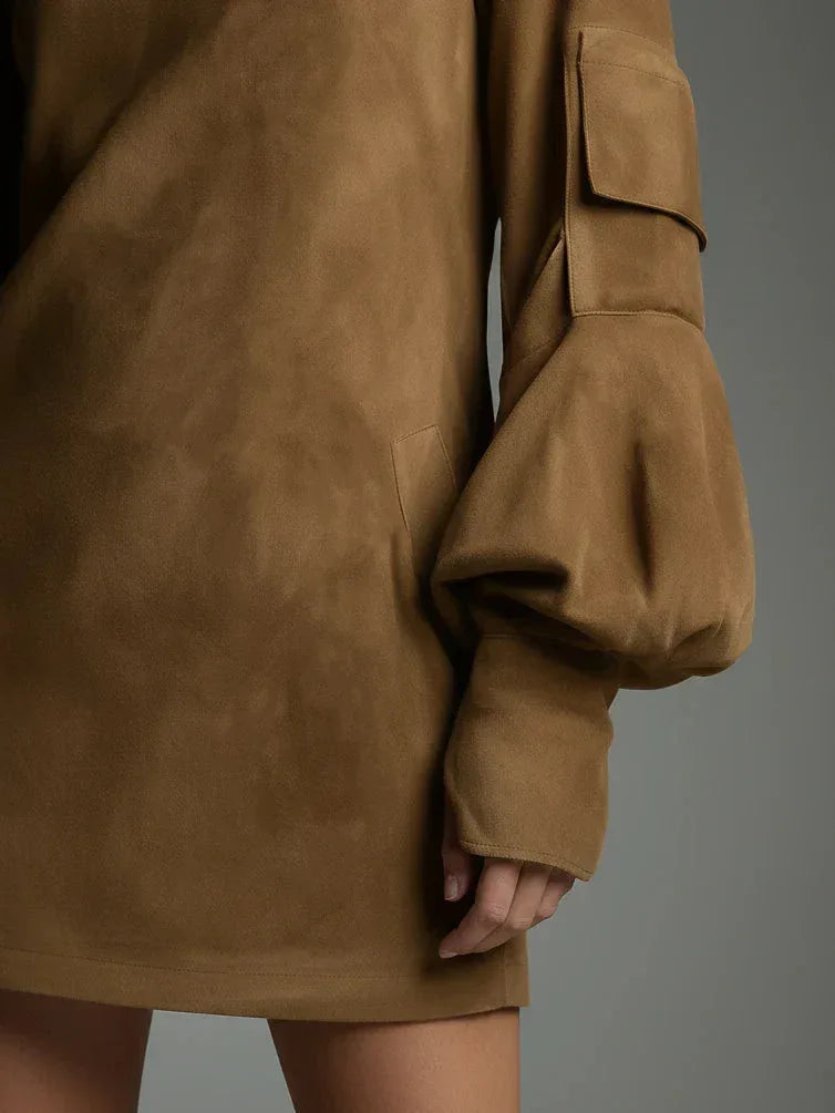 Elena – El Vestido de Ante con Estilo y Confort - Chloe Léa