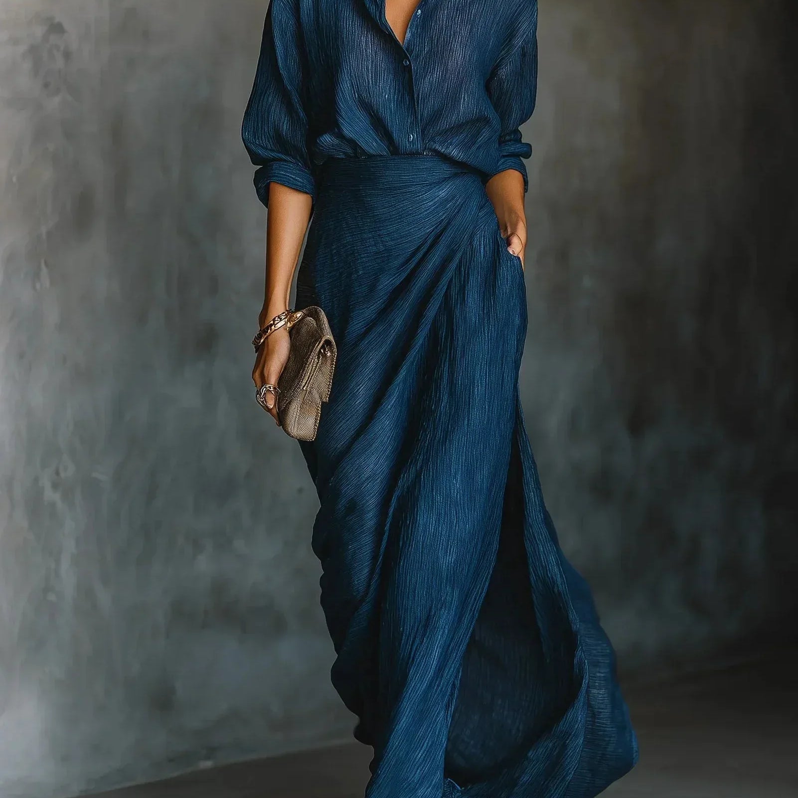 Marina – Conjunto satinado de elegancia fluida - Chloe Léa