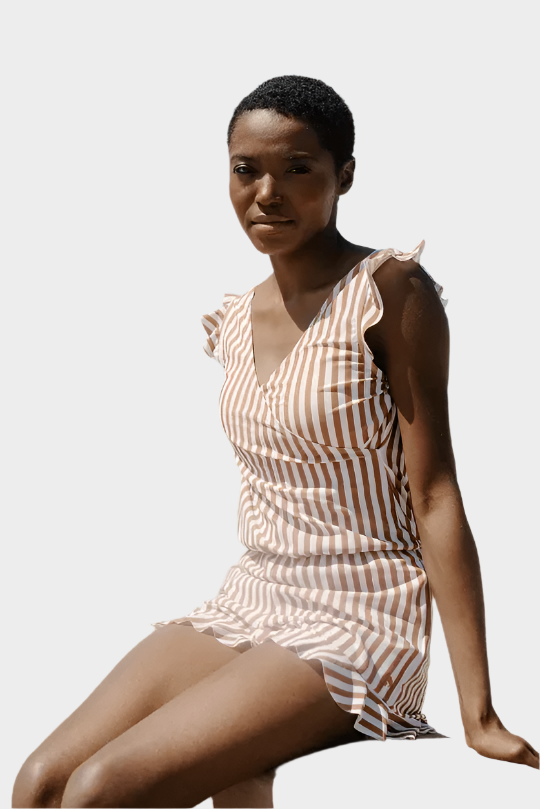 Plavky s Volánmi a Podporou Prsníka