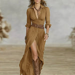 Lucía – Vestido camisero boho con aire western - Chloe Léa