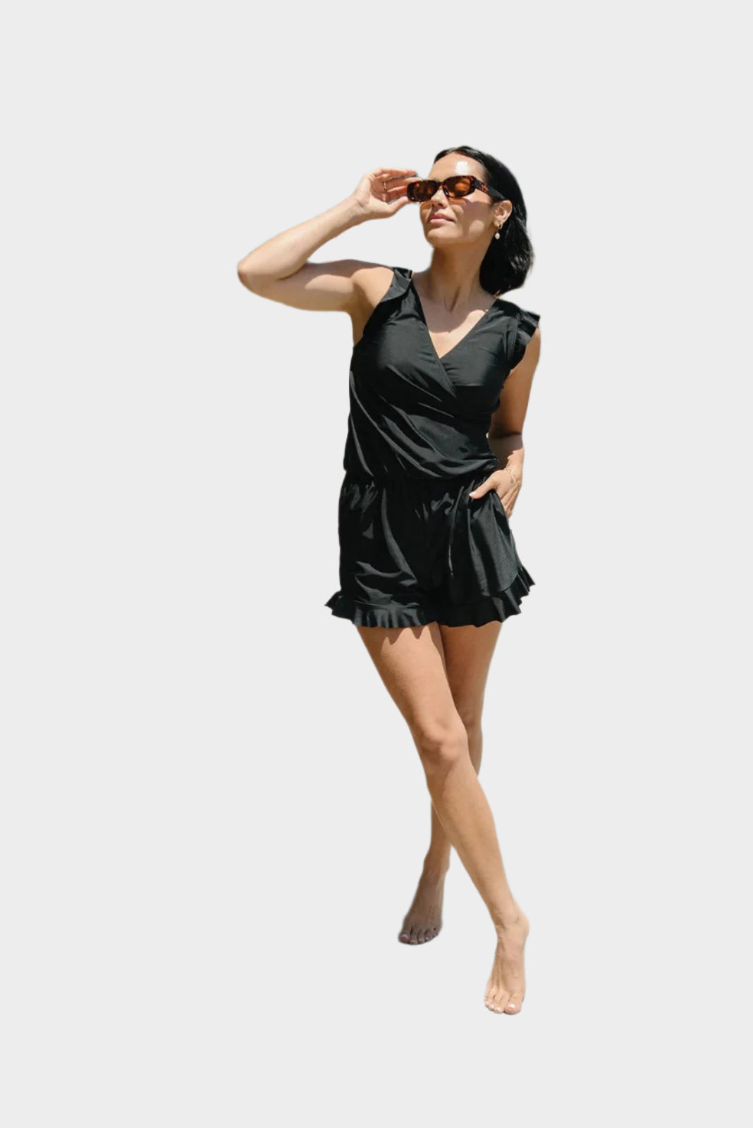 Plavky s Volánmi a Podporou Prsníka