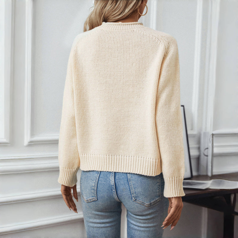 Pohodlný pletený vianočný sveter