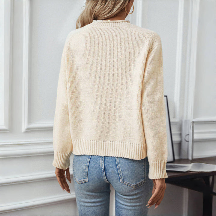 Pohodlný pletený vianočný sveter