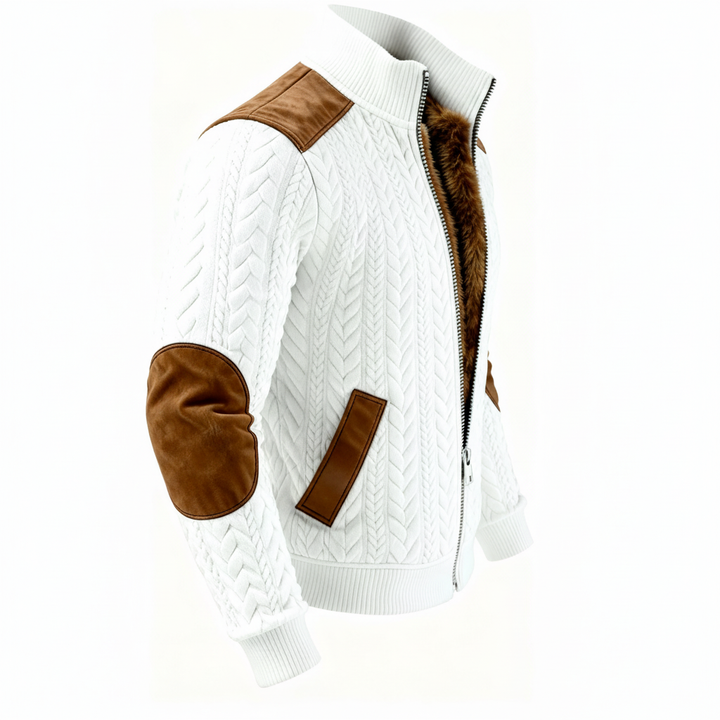 CHLOE LÉA™ – Pletená sherpa bunda s prémiovými detailmi