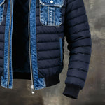 CHLOE LÉA™ – Chaqueta acolchada con efecto denim para inviernos urbanos - Chloe Léa