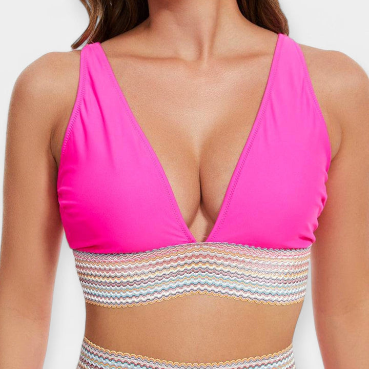 Vysoký pás bikiny s výstužou